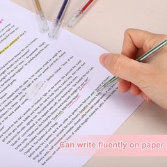 1 mm Glitter Gel Pens, 8 Pcs Fine Point Colored Gel Pens, Red Series