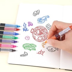 EYEYE 8 Assorted Colors 1.0mm Rollerball 1 Count (Pack of 1), Multicolor