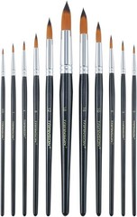 Transon Paint Brush Set 11pcs Round Brushes Watercolor Acrylic Gouache