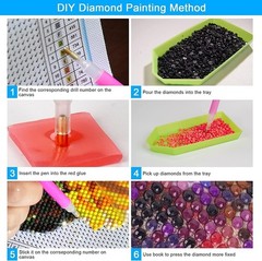 ARPADAMO Diamond Art Painting Kit for Adults,Funny Sunglasses Rooster DP02562