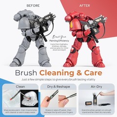 Model Painting Brush Set with Container