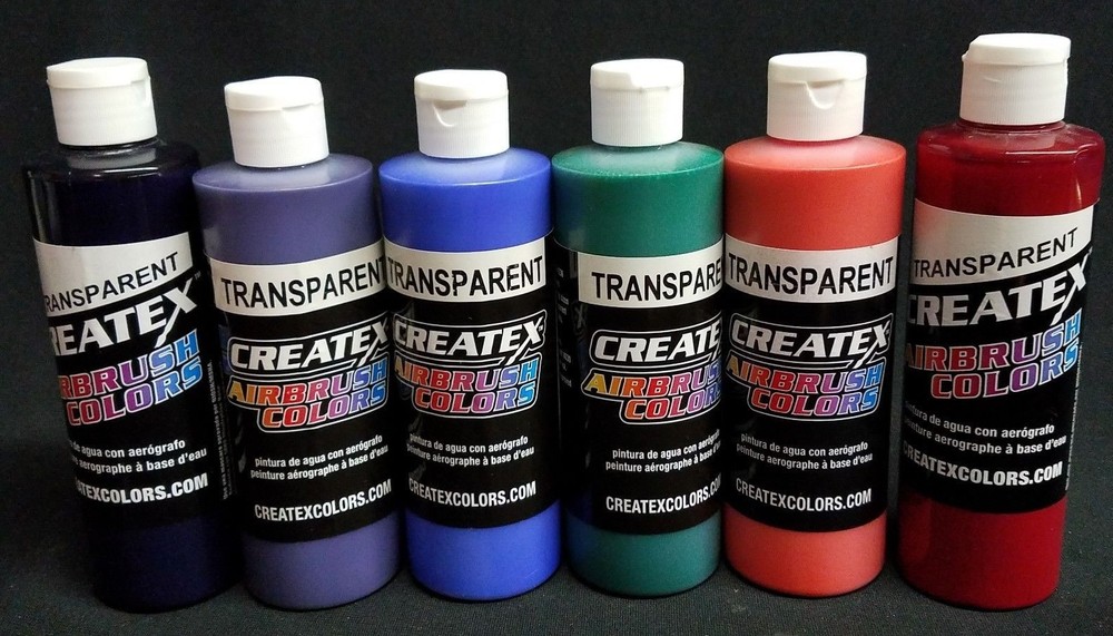 Createx Airbrush Colors Transparent 8 OZ Paints LARGE COLOR SELECTION