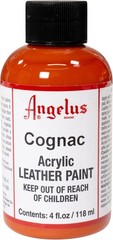 Acrylic Leather Paint in Cognac – 4 Fl Oz for Effortless Restoration & Revamping