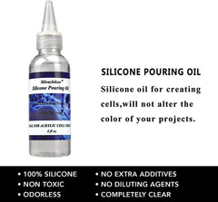 Silicone Pouring Oil Pure Silicone Oil for Creating Cell in Acrylic Paint Resin