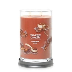 Yankee Candle Signature Large Tumbler Candle, Cinnamon Stick, 20 oz, Orange