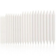 24 PCS Blending Stumps Drawing Tortillons Sticks Set Oil Pastel Tools 6 Size