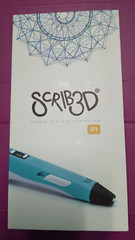 SCRIB3D P1 3D Printing Pen Includes 3D Pen, 3 Starter Colors, Adapter – Open Box