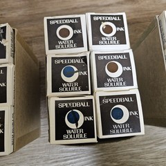 Lot of 30 Vintage 75 C.C. Speedball Block Printing Ink Water Soluble Made in USA