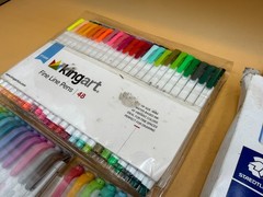 Huge Marker Pen Lot KingArt Zebra Mildliner Staedtler Art Drawing Supplies