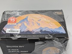 Acrylic Paint, 15 Pack Acrylic Paint Large Bottle Set, 473ml/16oz 14+1 Colors