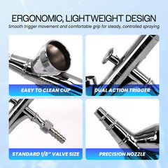Japan Ginza HP BR Dual Action Airbrush Gun use for Nails Tattoo Painting GP-B