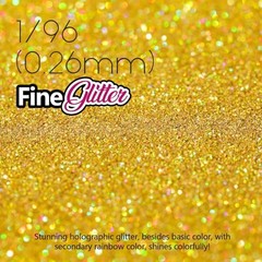 Gold Glitter, 100 g / 3.5 oz Holographic Fine Glitter for Holographic Gold