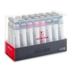 SHINHAN Professional Poster Color Paint 40ml Tube 24 Color Set – B Type/Tracking