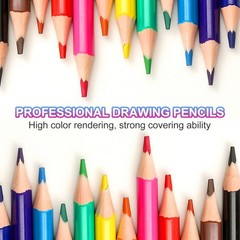 12Pcs Blue Colored Pencils Set for Artists Art Painting