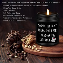 Homsolver Valentines Unique Day Gifts for Medium, Black Cedarwood Juniper