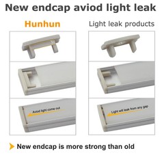 hunhun 10-Pack 3.3ft/1Meter U Shape LED Aluminum Channel System with Milky Cover