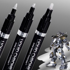 3PK Liquid Chrome Markers – Permanent Mirror Chrome Pens, Chrome Paint Pens