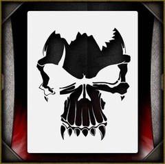 Skull 1 Airbrush Stencil Template Airsick