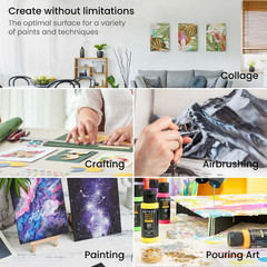 Canvas Boards for Painting, 11 X 14 Inches, Pack of 14, Blank White Canvas Panel