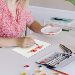 KOVIEDE 30 Pack Blank Watercolor Cards with Envelopes 4 4×6″ Cards*30, white