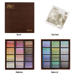 Mungyo Gallery Artist Soft Oil Pastel 120 Colors Professional MOPV-120w Wooden