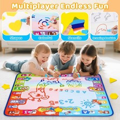 Kizzyea Toys For 2 3 4 5 6 Years Old Boys Girls Water Doodle Mat For Kids Large