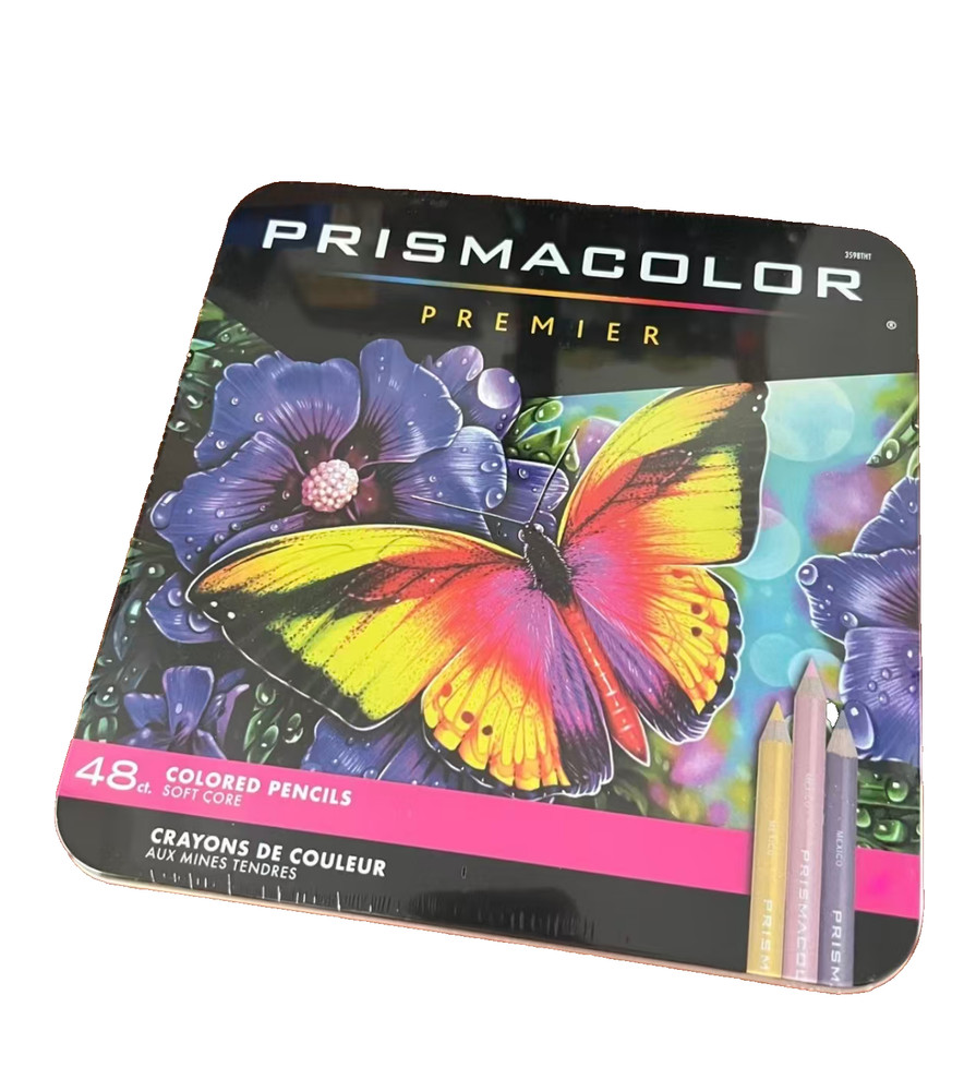 Prismacolor Premier Colored Pencils, Soft Core, Assorted Colors, 48 Count