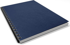 50 Pack 16 Mil Leather-Textured Heavyduty Polycovers, Letter Size, Plastic Bindi
