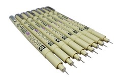 Sakura Pigma Micron pen 005 Black ink marker felt 1 Count (Pack of 8),