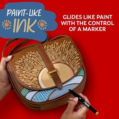 Creative Markers, Warm Tones, Water-Based Acrylic Markers, Fine Tip, 12 Count