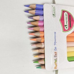 12 Color Pencil Pastel Set Les Macarons For Kid and Adult Sketching Artist