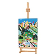 Studio Beechwood Artist Easel Adjustable Drawing Stand Hold Canvas up to 50″
