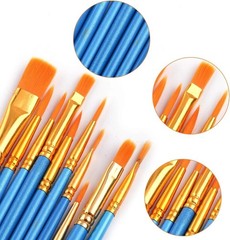 Versatile Non-Toxic 36-Color Watercolor Paint Set with 10 Brushes for Artists