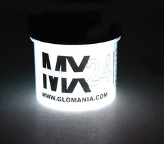 White MX24 Extreme Glow in the Dark Paint Super Bright 1oz