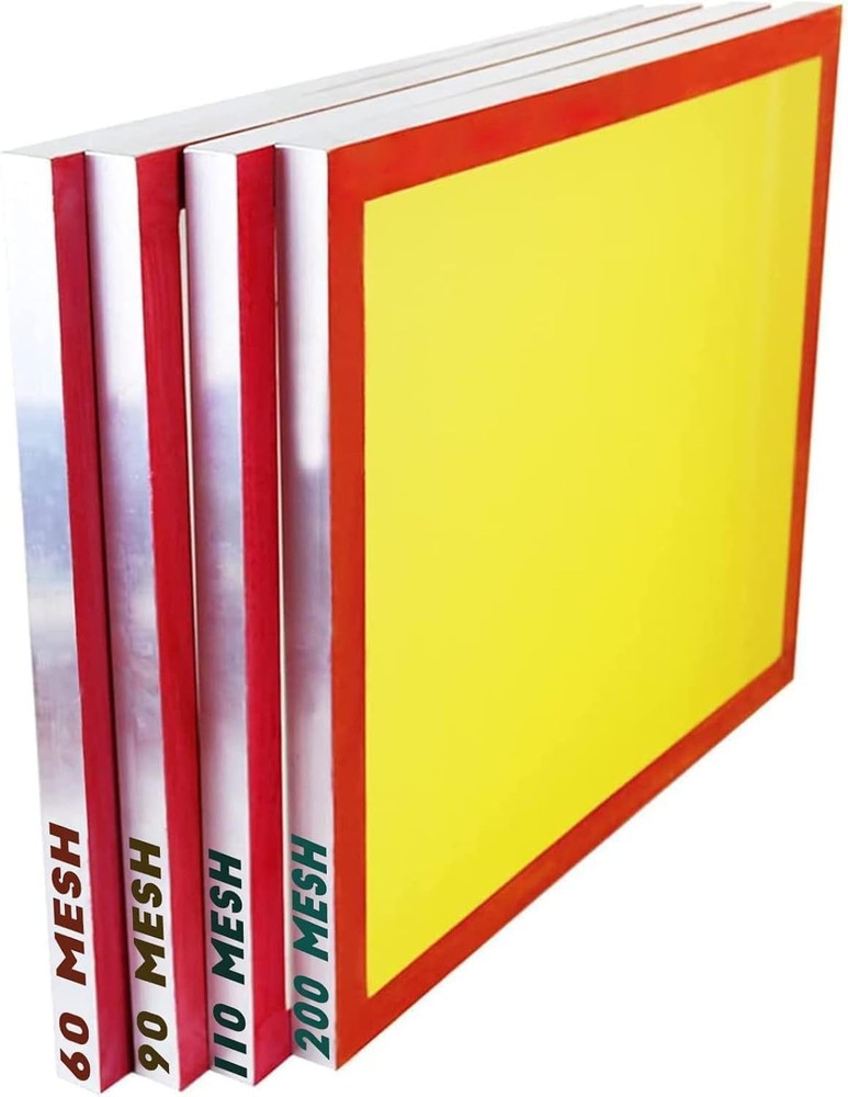goldsift Dry Sift Screen Set (20 x 24) Aluminum Frame, 4 3 White 1 Yellow