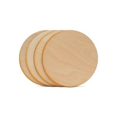 Unfinished Wood Circles, 6 x 1/8 inch Discs with Rustic Dark Edge | Woodpeckers