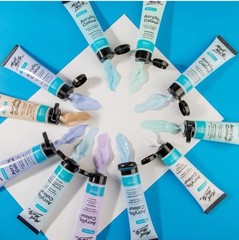 Mont Marte Acrylic Colour Pastel Paint Set Signature 24Pc X 36Ml (1.2 US Fl.Oz),