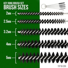 Master Airbrush 13 Piece Cleaning Kit – Glass 9 Ounce Set