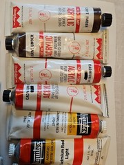 Lot 15 Artist Paint Tubes Acrylic Colors LIQUITEX & ULTRECHT LINENS USA Made!