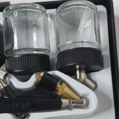 HS-38 Air Brush Kit w/ Hose, 2 Glass Jars, Accessories & Instructions