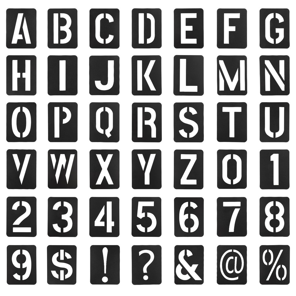 ZEYIYER 3 Inch Letter Stencils and Numbers for Spray Painting – Reusable…