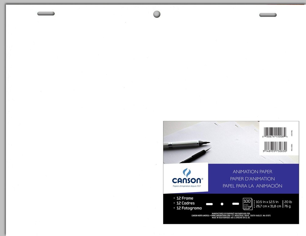 Canson Artist Series Comic Animation Acme Punched Paper, Bulk Pack, 10.5×12.5