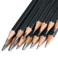 Drawing Sketching Pencil Set – 14 Pieces, Graphite (12B – 6H)