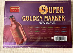 GuangNa Super Golden Marker Super Metal 12 Colors Metallic New Box