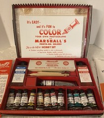Vintage Marshalls Photo Oil Colors Master Set Preowned Partially Used Hinged Box