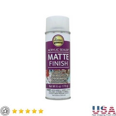 Clear Acrylic Spray Sealer Matte Finish Fast Drying Indoor Outdoor Crafts New