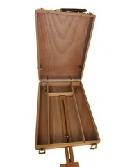 Wooden Desktop Artist Easel Storage Box Portable Tabletop Painting Easel Art Sup
