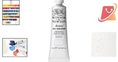 Oil Color Paint Titanium White 37ml Artist Pigmented Indoor Outdoor