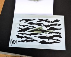 3 Sheets Mylar Camo Coating Stencils Camouflage Gun Paint Cerakote TORN Camo