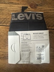 Levi’s Men’s Wasitband Organic Cotton Boxer Brief (Pack of 2), Black, XL-